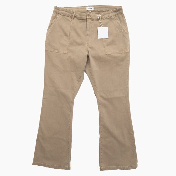 Pistola Tan High Waist Bootcut Leg Utility Pants Size 18 - Picture 1 of 10